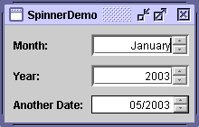 SpinnerDemo shows 3 kinds of spinners