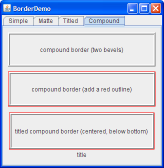 BorderDemo: Compound Borders