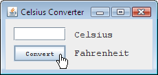 Figure showing a modified CelsiusConverter application.